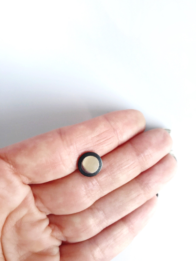 Black Carbon Men Earrings