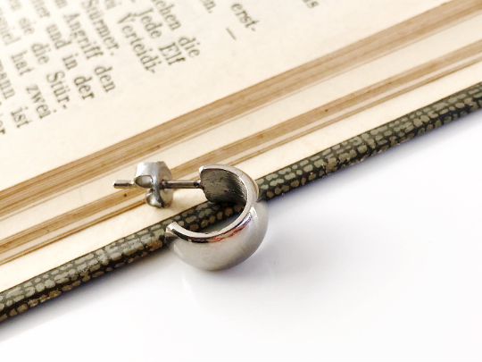 Huggie Hoops for men Hoops for Men Huggie Hoop Earrings Men earrings, Mens earrings, earrings for men, titanium jewelry for men, men titanium earrings, men studs