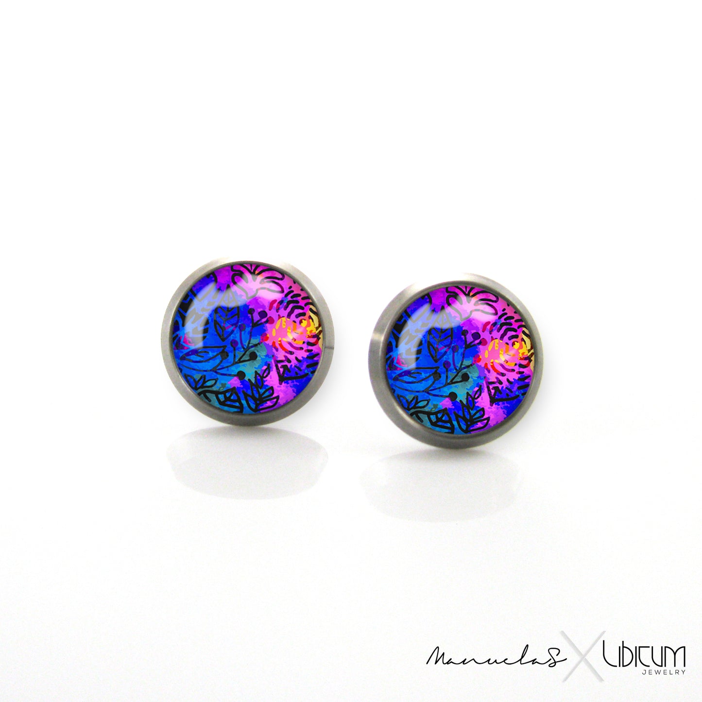 Colorful flowers Earrings