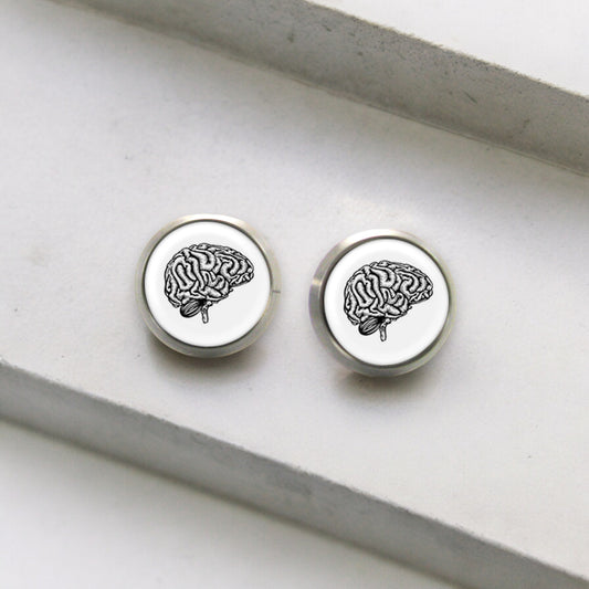 Vintage Brain Earrings