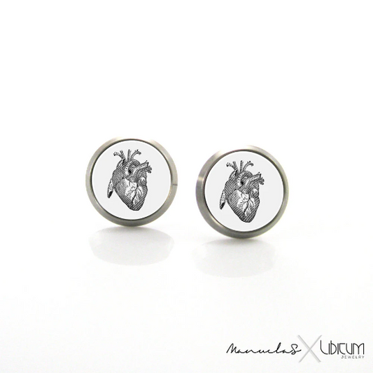 vintage real anatomic  Valentines day  titanium_earrings  titanium studs  titanium jewelry  titanium earrings  tiny stud earrings  Tiny gift  Small Earrings  sensitive jewelry  pure titanium  Nurse mindful art  Nurse jewelry  Nurse gift  Medical Student Gift  medical jewelry  Medical art