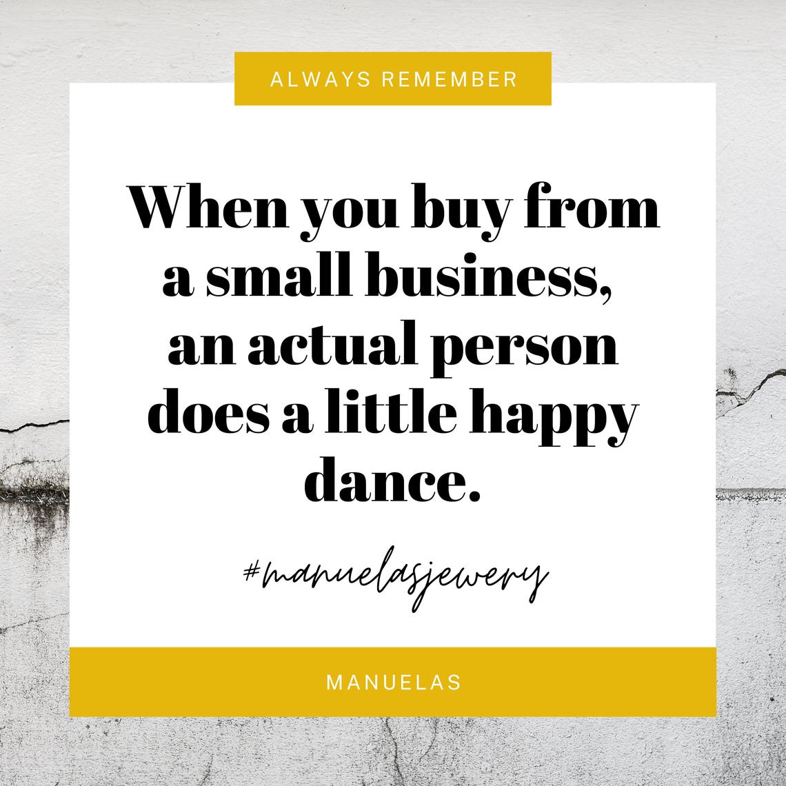 When you buy from a small business an actual person does a little happy dance. ManuelaS, Titanium Jewelry, Modern jewelry